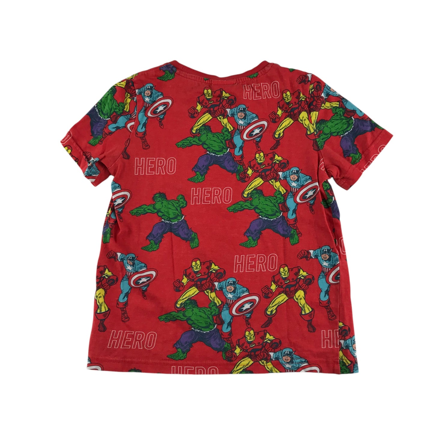 Tu t-shirt 4-5 years red Marvel heroes cotton