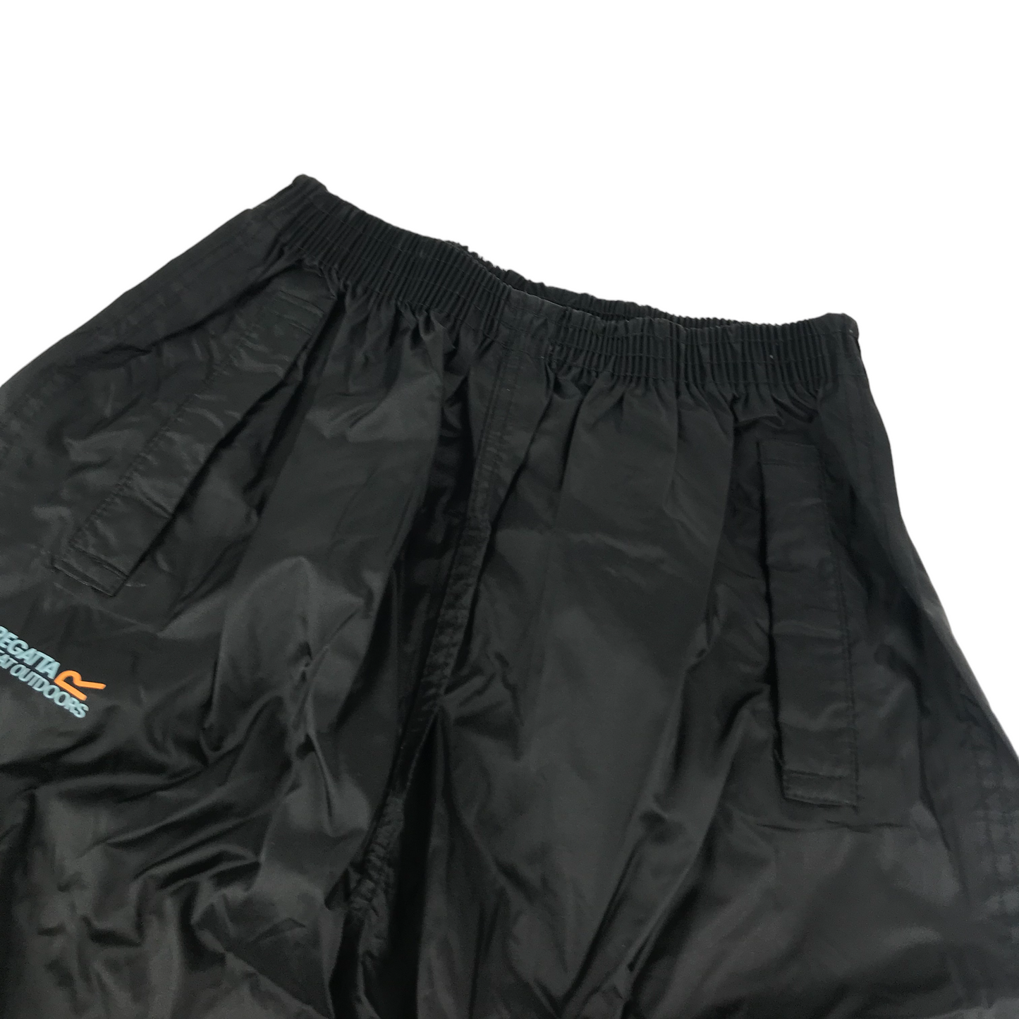 Regatta Outdoors Waterproof Trousers Age 7 Black Lightweight