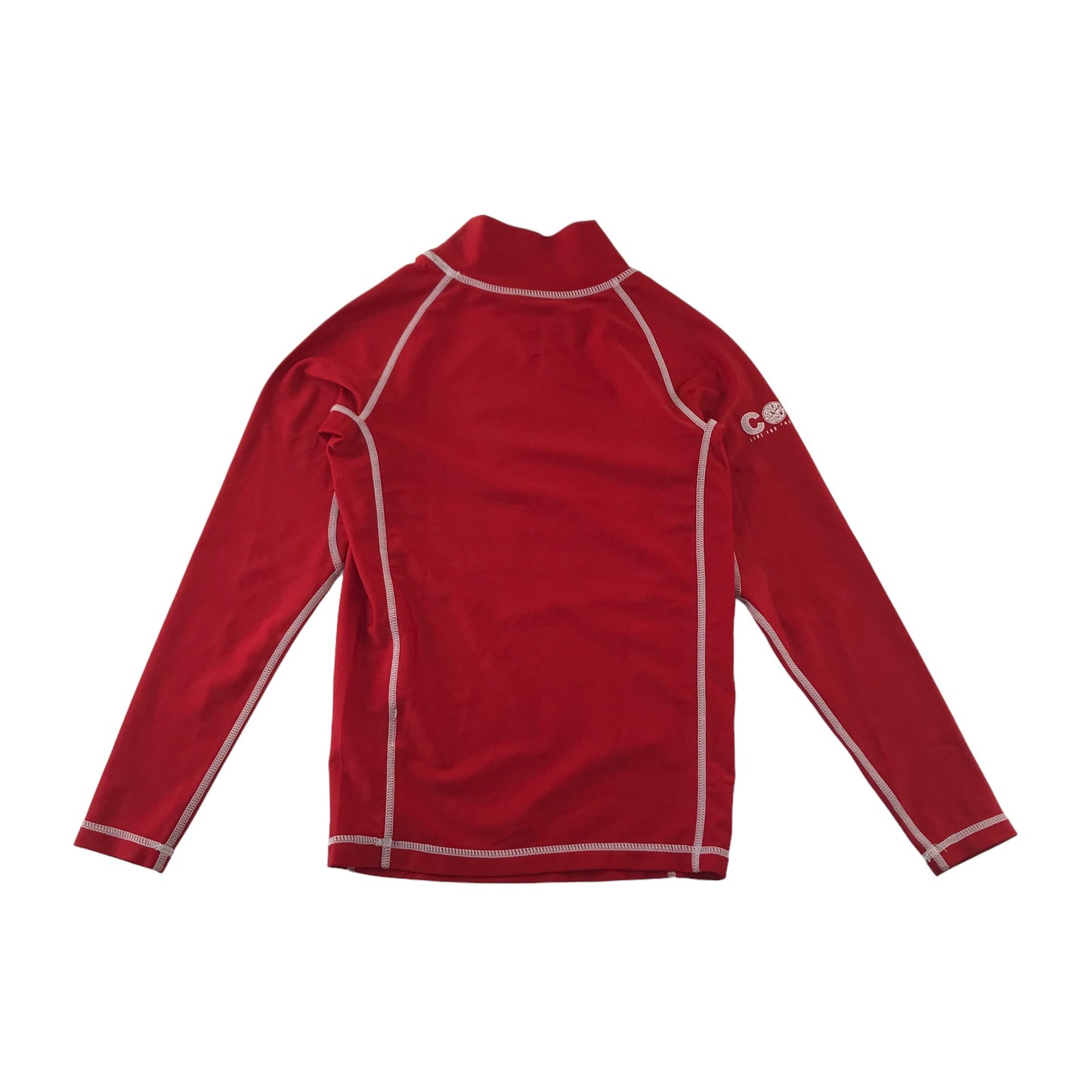 Saltrock Swim Top Age 6 Red Long Sleeve Print Logo