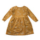 Nutmeg dress 5-6 years yellow unicorn jersey