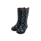 Navy Blue Polka Dot Wellies Shoe Size 11 junior