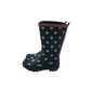 Navy Blue Polka Dot Wellies Shoe Size 11 junior