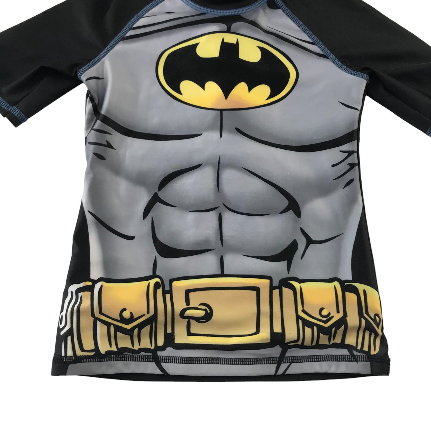 Batman Swim Top Age 5 Grey Batman Suit Print Short Sleeve