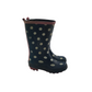Navy Blue Polka Dot Wellies Shoe Size 11 junior