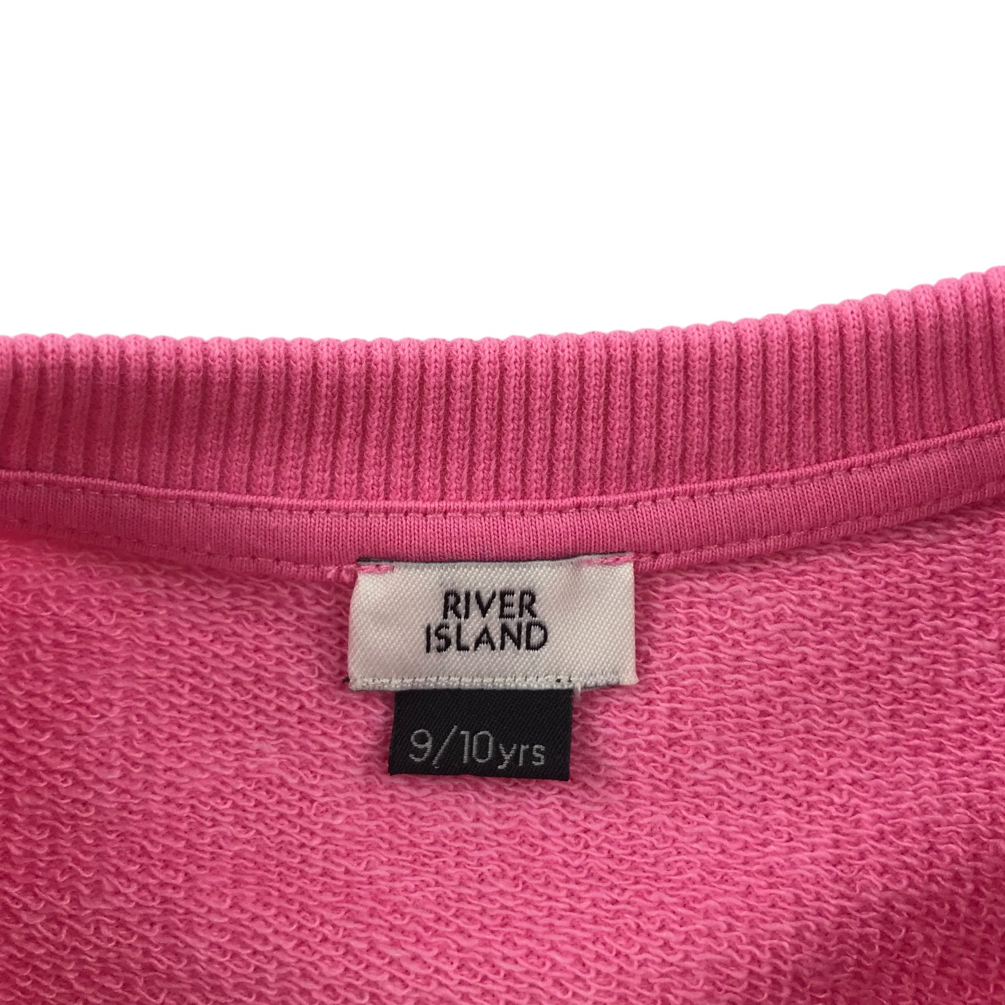 River island pink sweatshirt on sale