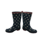 Navy Blue Polka Dot Wellies Shoe Size 11 junior