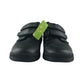 George school shoes shoe size 10 junior black with hook and loop straps