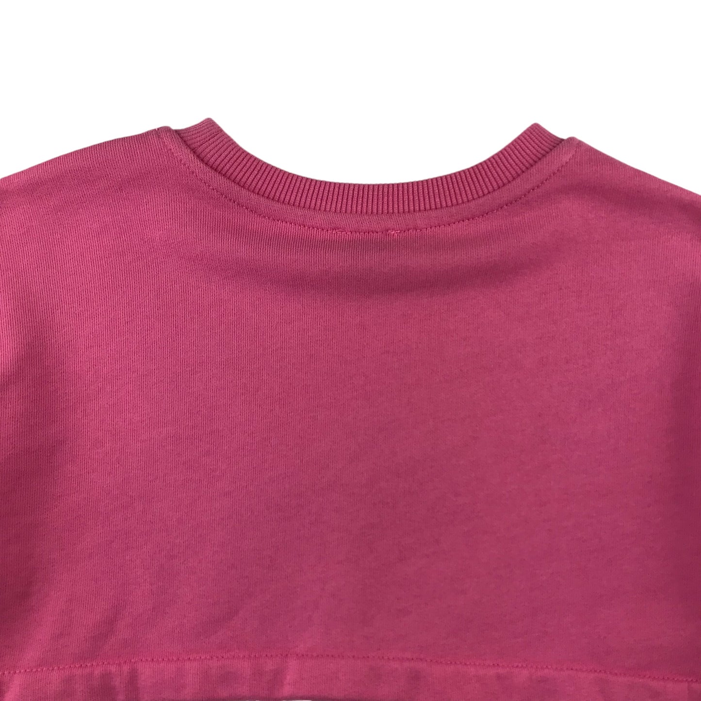 River Island sweater 9-10 years pink with lace underlayer panel