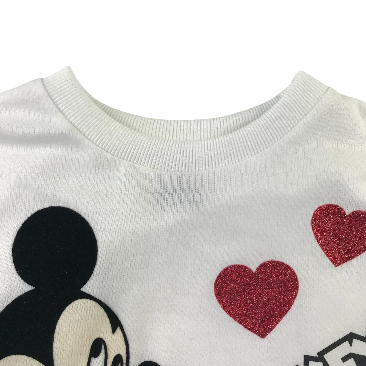 Primark sweater 9-10 years white Discord Mickey Mouse thin fabric