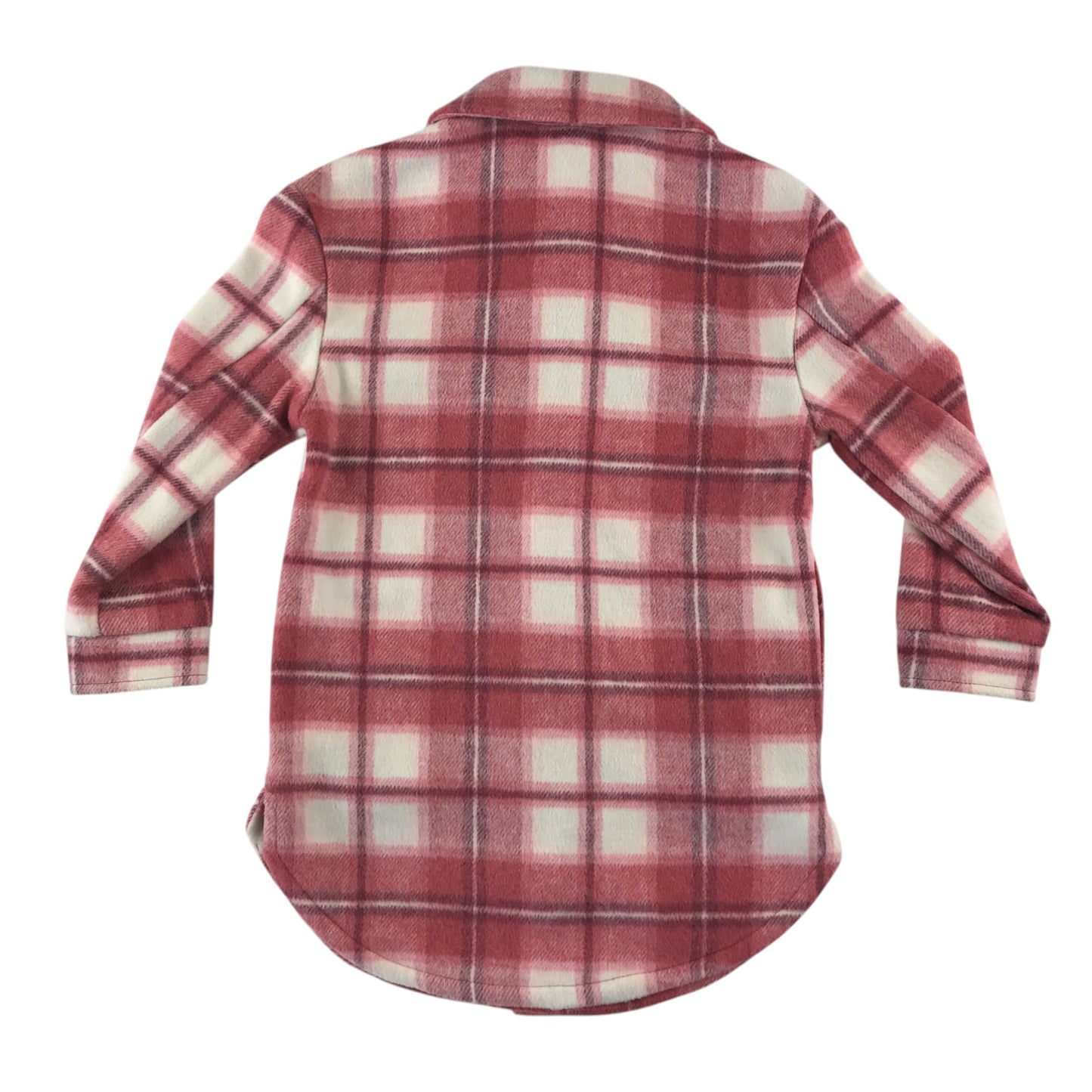 Tu shacket 5-6 years red check pattern long shirt jacket