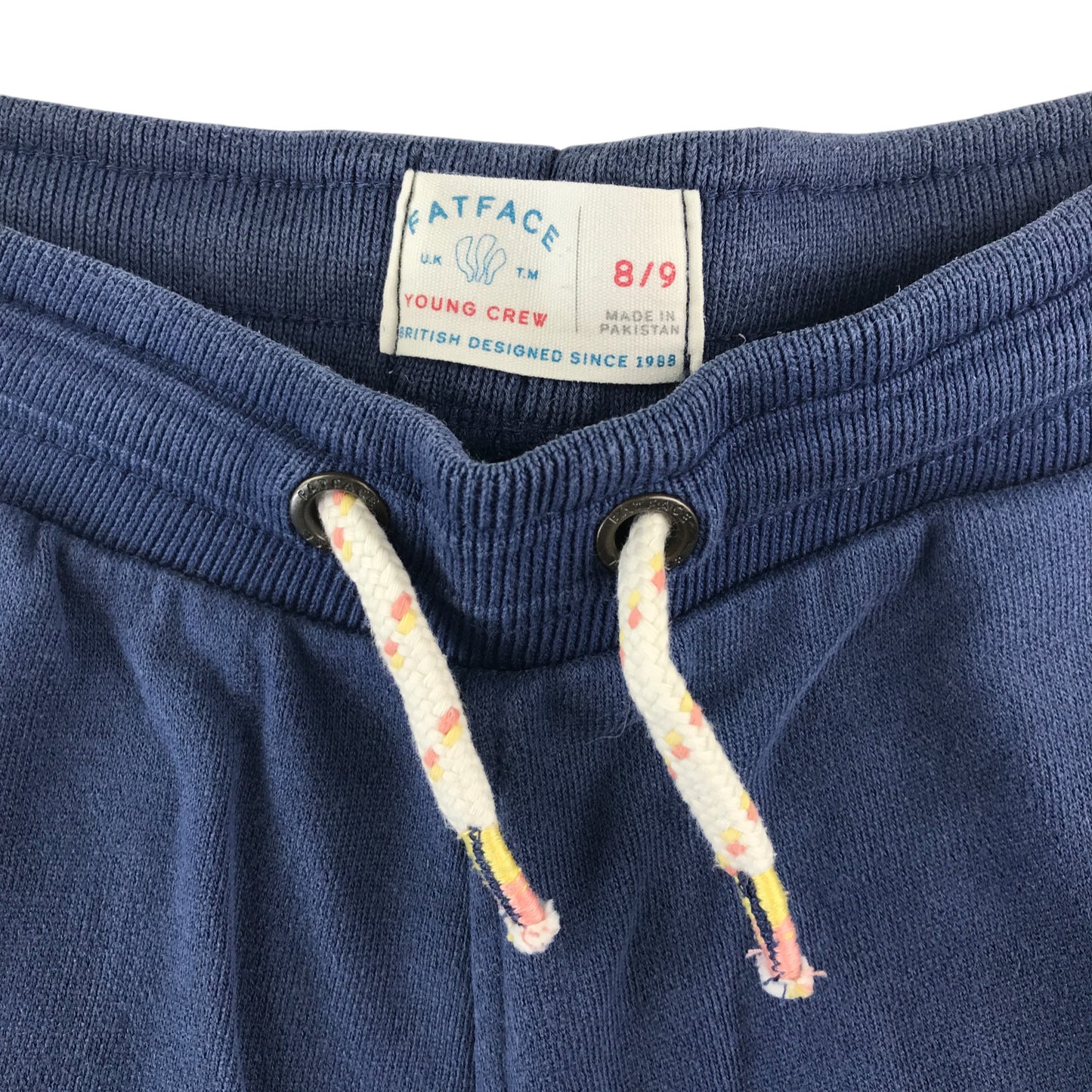 Fatface shorts 8-9 years navy blue jersey cotton