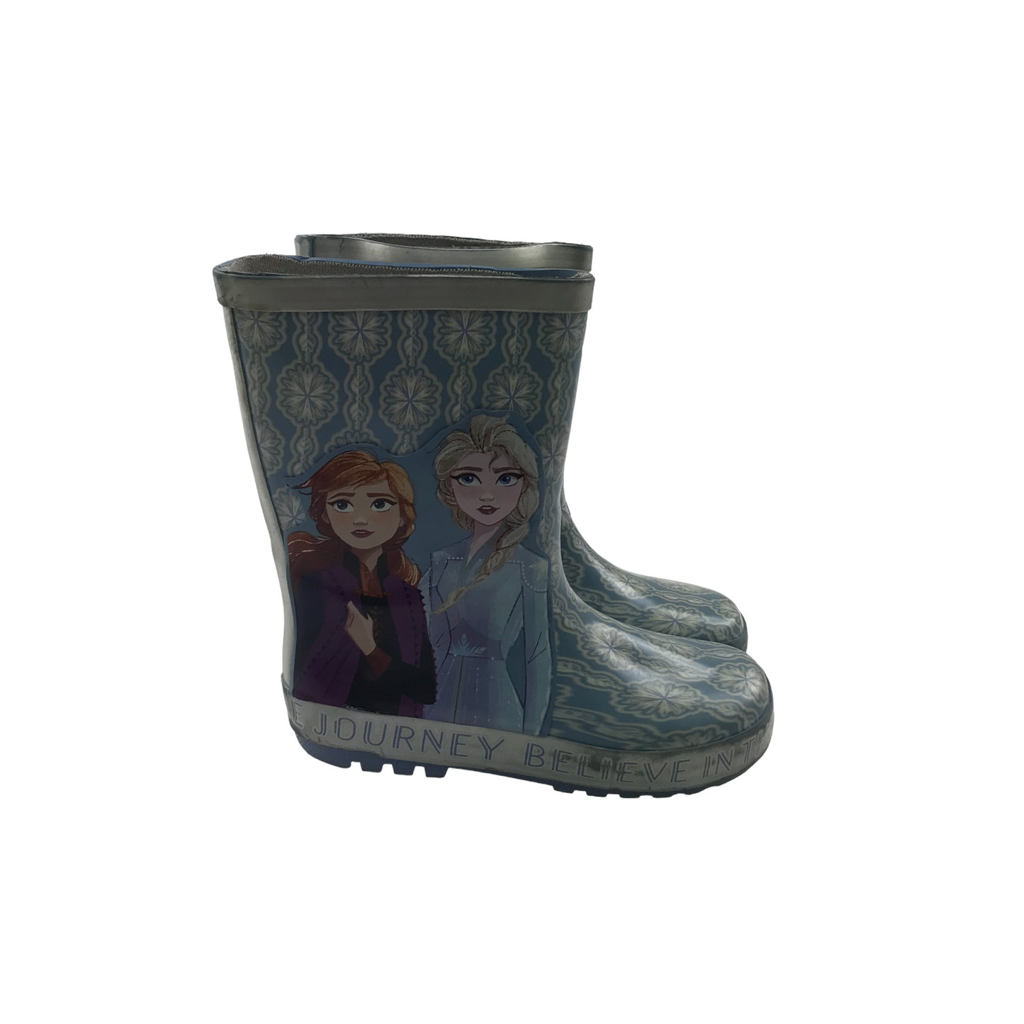 Light Blue Disney Frozen Wellies Shoe Size 11 junior