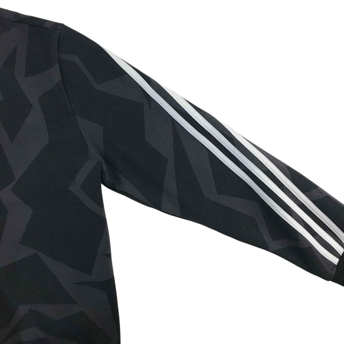 Adidas hoodie 13-14 years black and grey graphic pattern