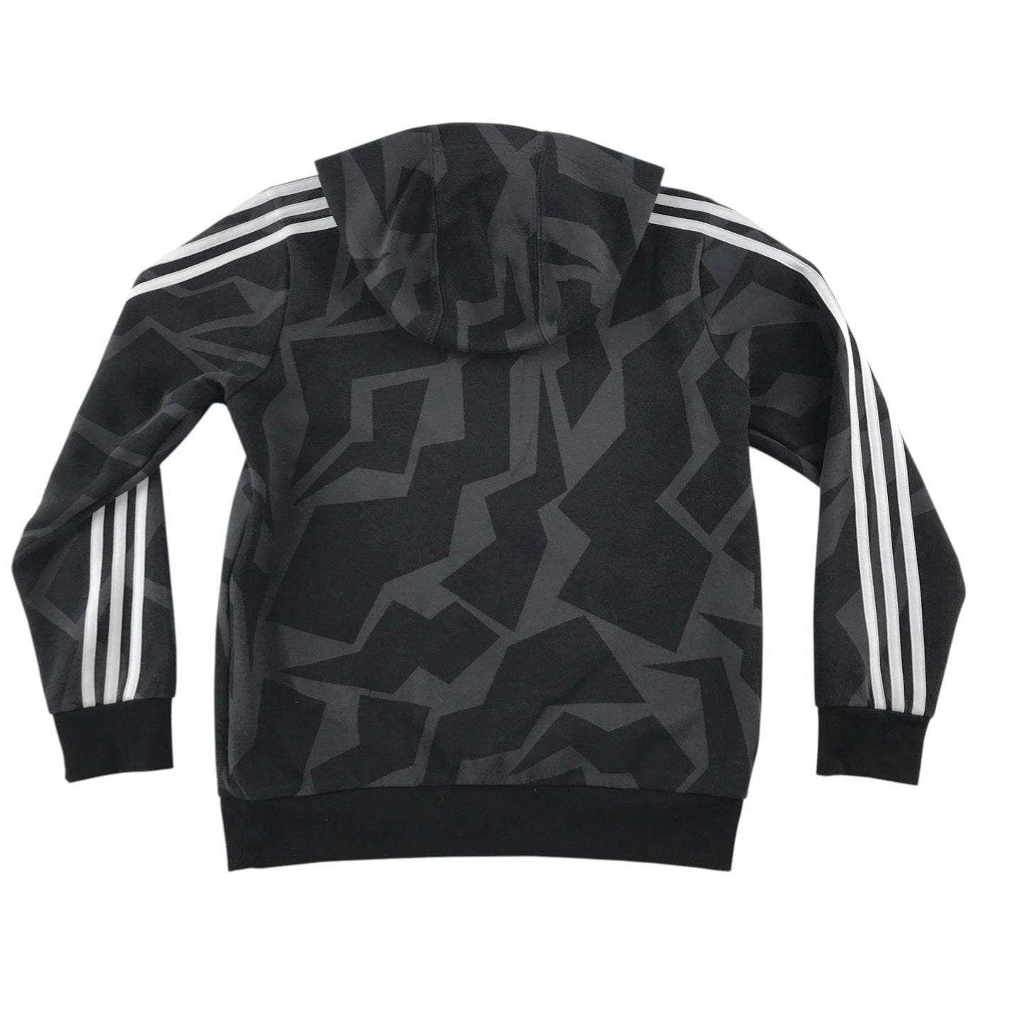 Adidas hoodie 13-14 years black and grey graphic pattern