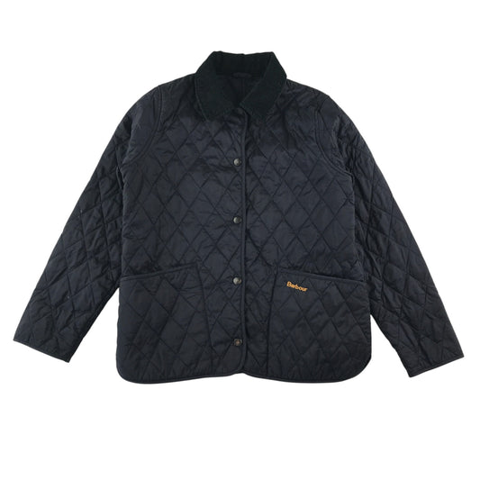 Barbour jacket 10-11 years navy blue quilted light coat