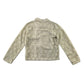 Tu blouse top 9 years white lace floral design diagonal zipper