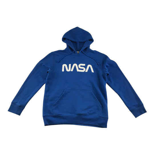 H&M hoodie adult size M blue Nasa logo long sleeve pullover