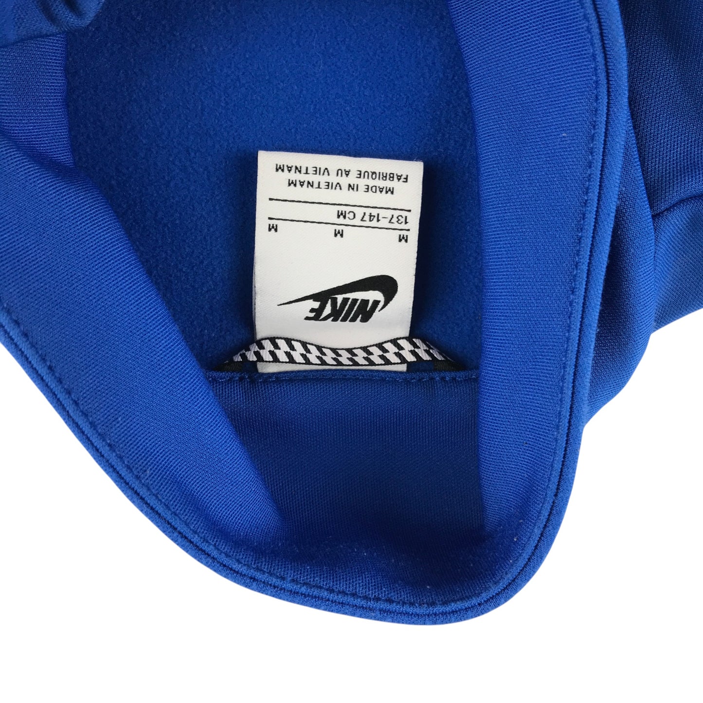 Nike sweater 9-10 year blue panelled sporty tracksuit top
