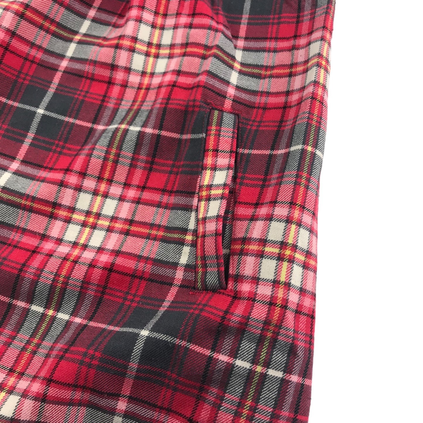 H&M Dress Age 7 Red Checked A-line Cap Sleeves