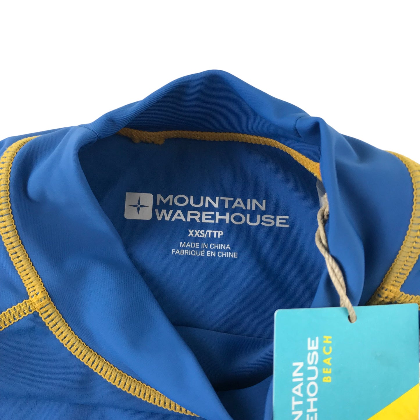 Mountain Warehouse Swim Top Size XXS Blue Short Sleeve