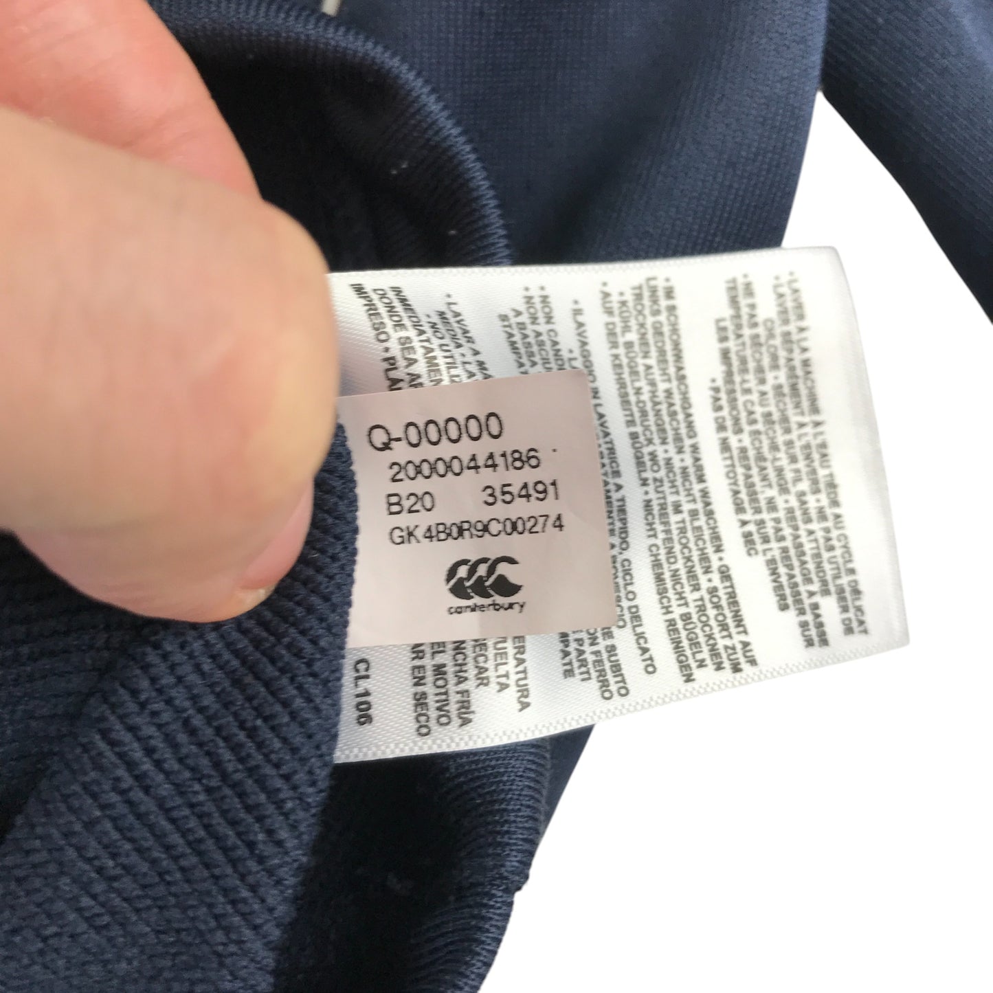 Canterbury sport sweater 11-12 years navy with white detailing and logo