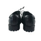 George school shoes shoe size 9 junior black leather with hook and loop strap