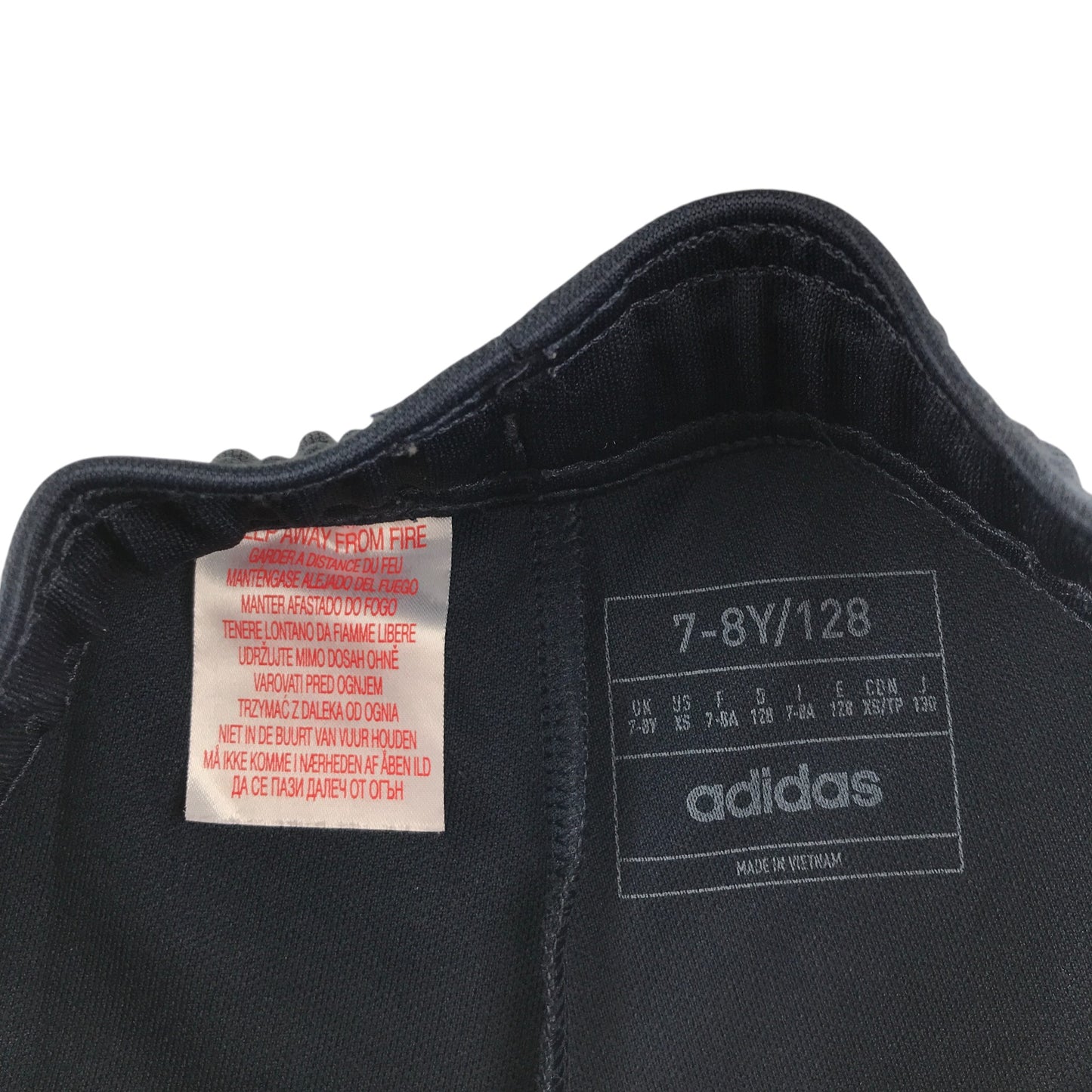 Adidas joggers 7-8 years navy with large white logo