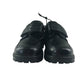 George school shoes shoe size 9 junior black leather with hook and loop strap