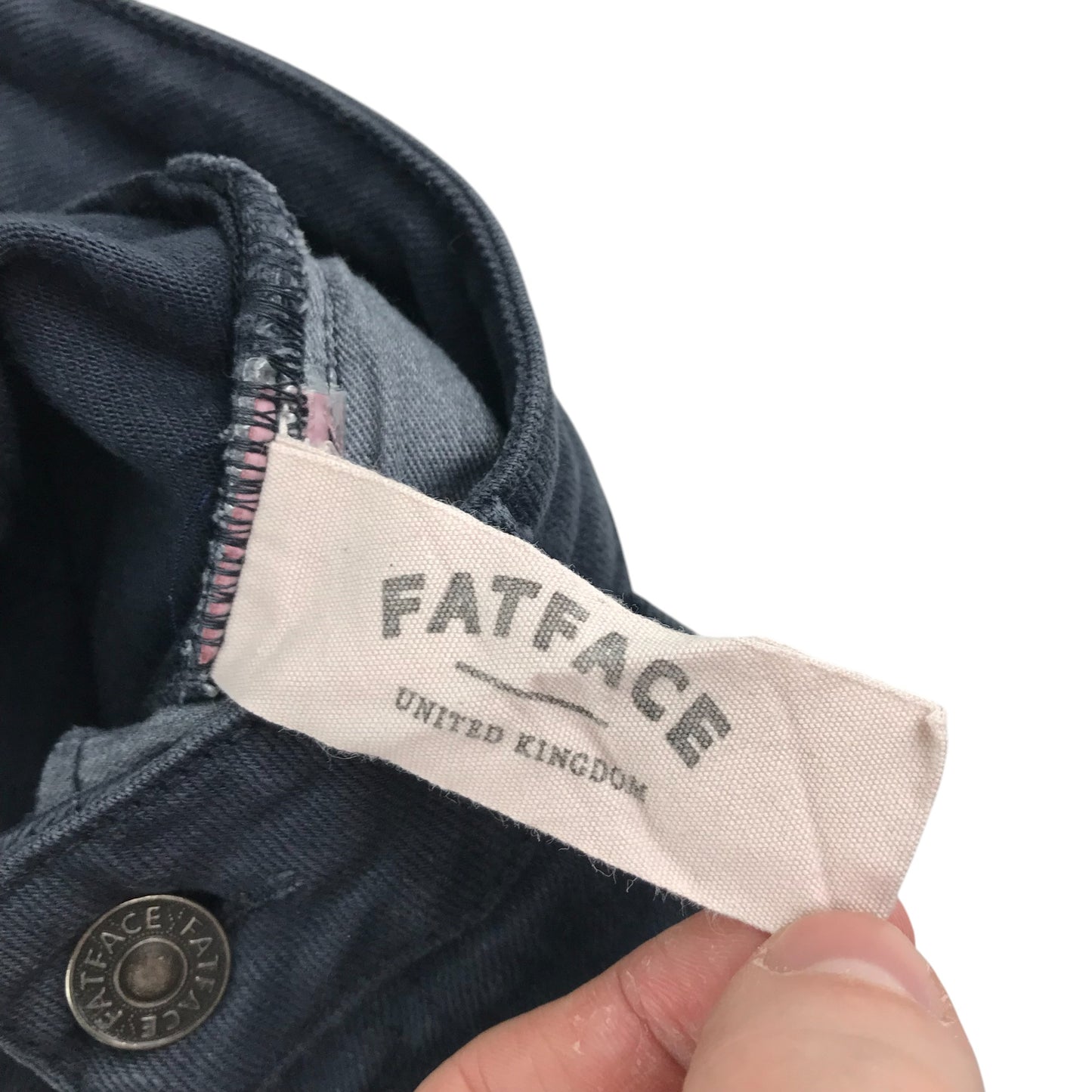 Fatface jeans womens size UK 8 navy blue low waist