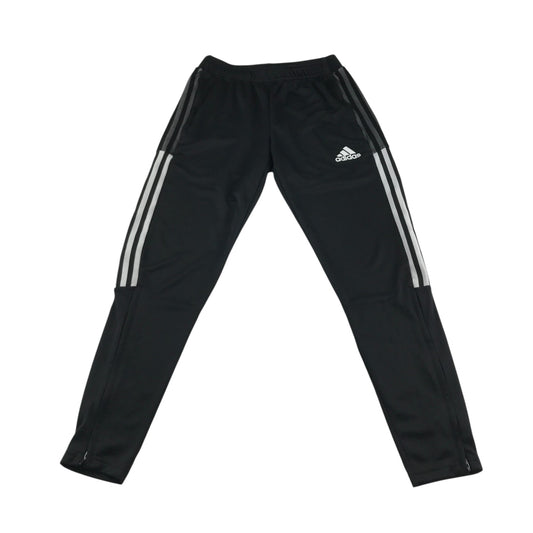 Adidas joggers adult size S black 3 stripe detail ending at knee