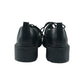 Primark shoes shoe size 3 black synthetic leather chunky low tops with laces