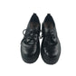 Primark shoes shoe size 3 black synthetic leather chunky low tops with laces