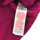 Monsoon cardigan 5-6 years dark fuchsia pink with floral detailing around neckline cropped
