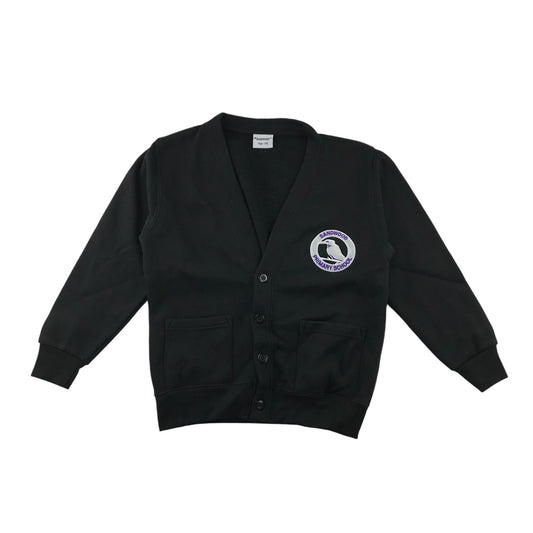 *Sandwood Primary black jersey cardigan