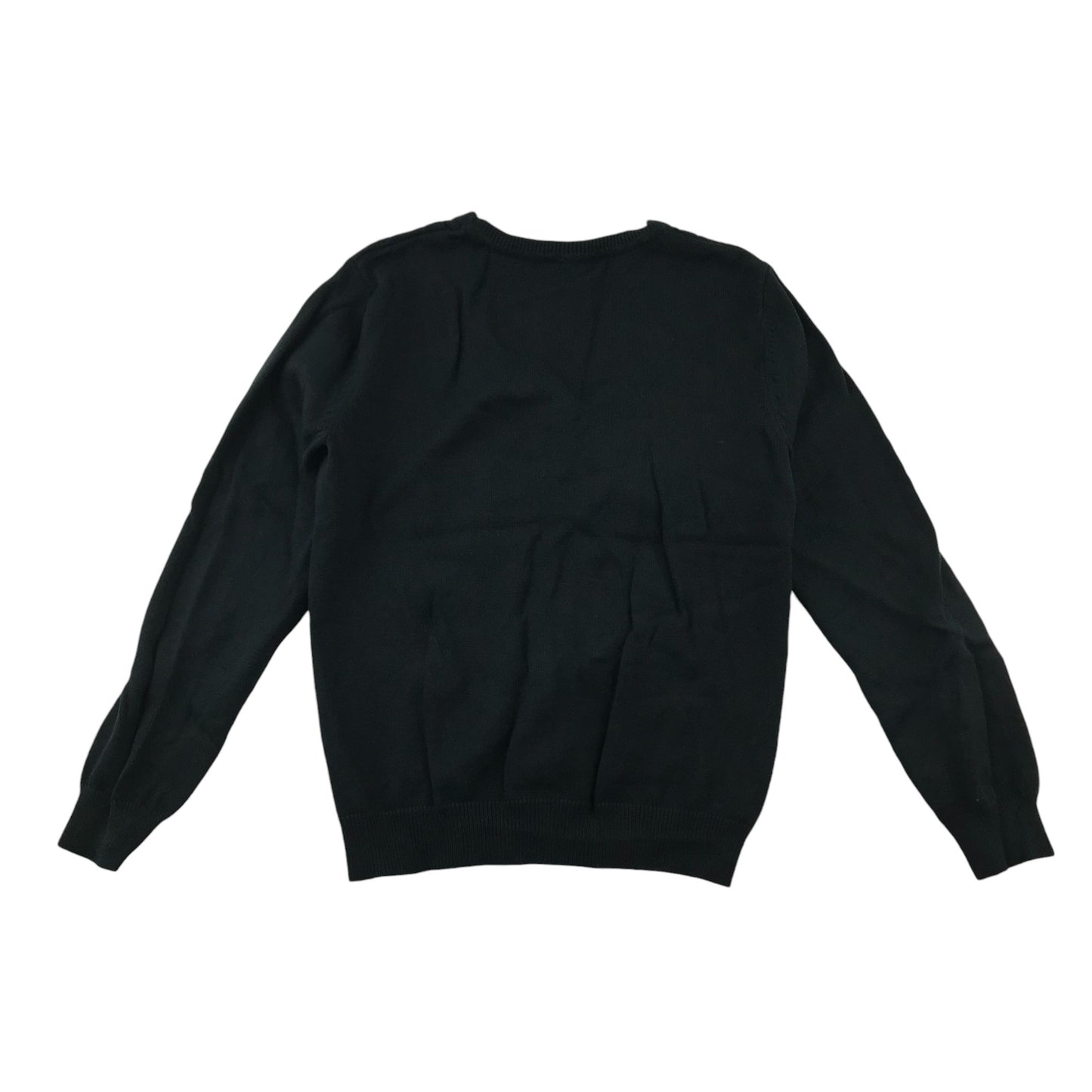 Black girls cable knit school cardigan