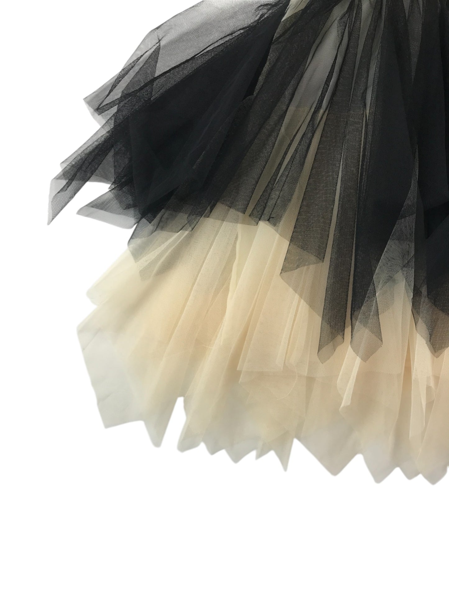 Christian Siriano dress 6-7 years black velvety top with mesh tulle skirt