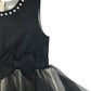 Christian Siriano dress 6-7 years black velvety top with mesh tulle skirt