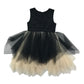 Christian Siriano dress 6-7 years black velvety top with mesh tulle skirt