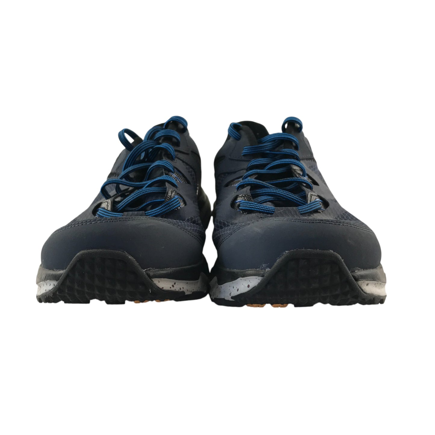 Nike trail running trainers shoe size UK 10 navy breathable upper and white outer sole