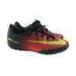 Nike Mercurial football boots shoe size UK 10 junior black and red for artificial grass