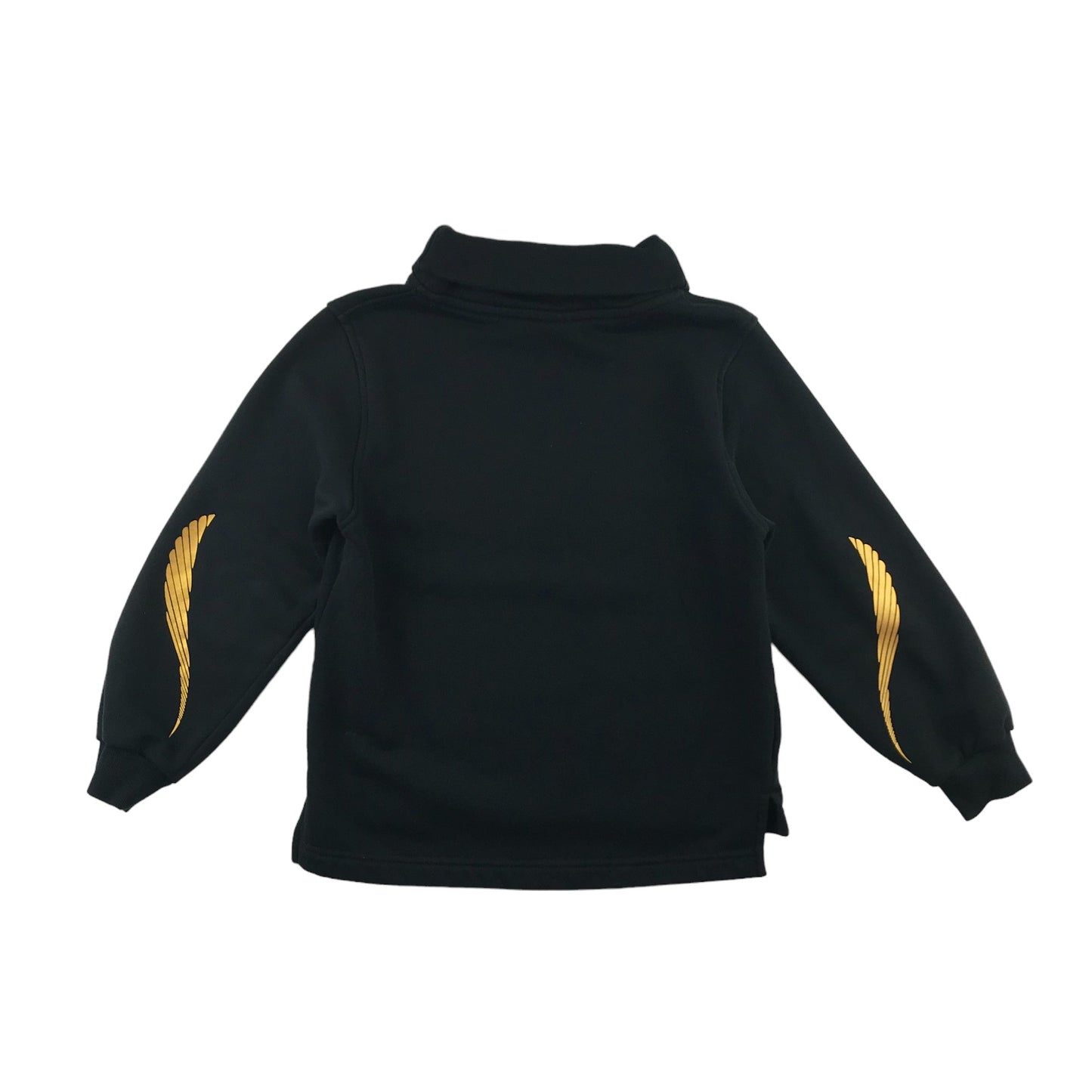 Nike sweater 10-11 years black turtle neck gold logo and details