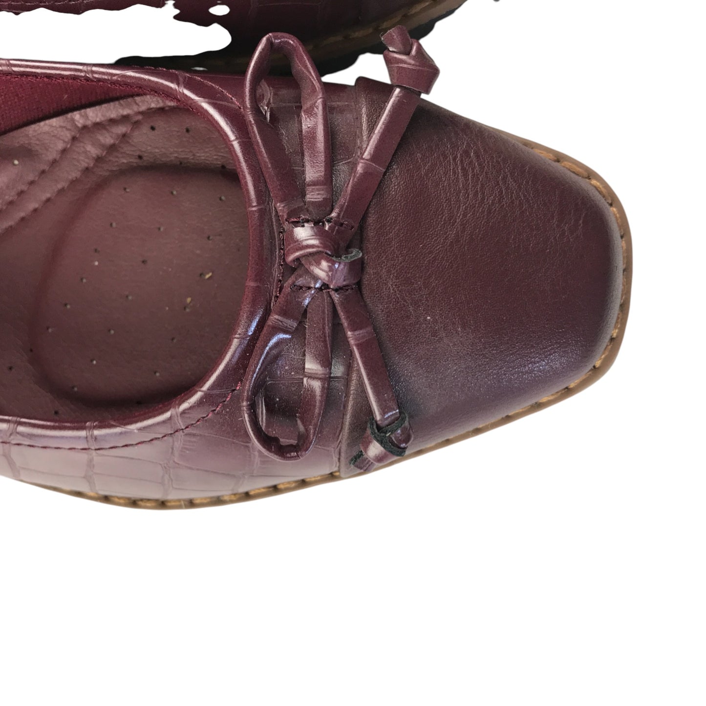 Tu pumps shoe size UK 6 burgundy flat ballerina style shoes