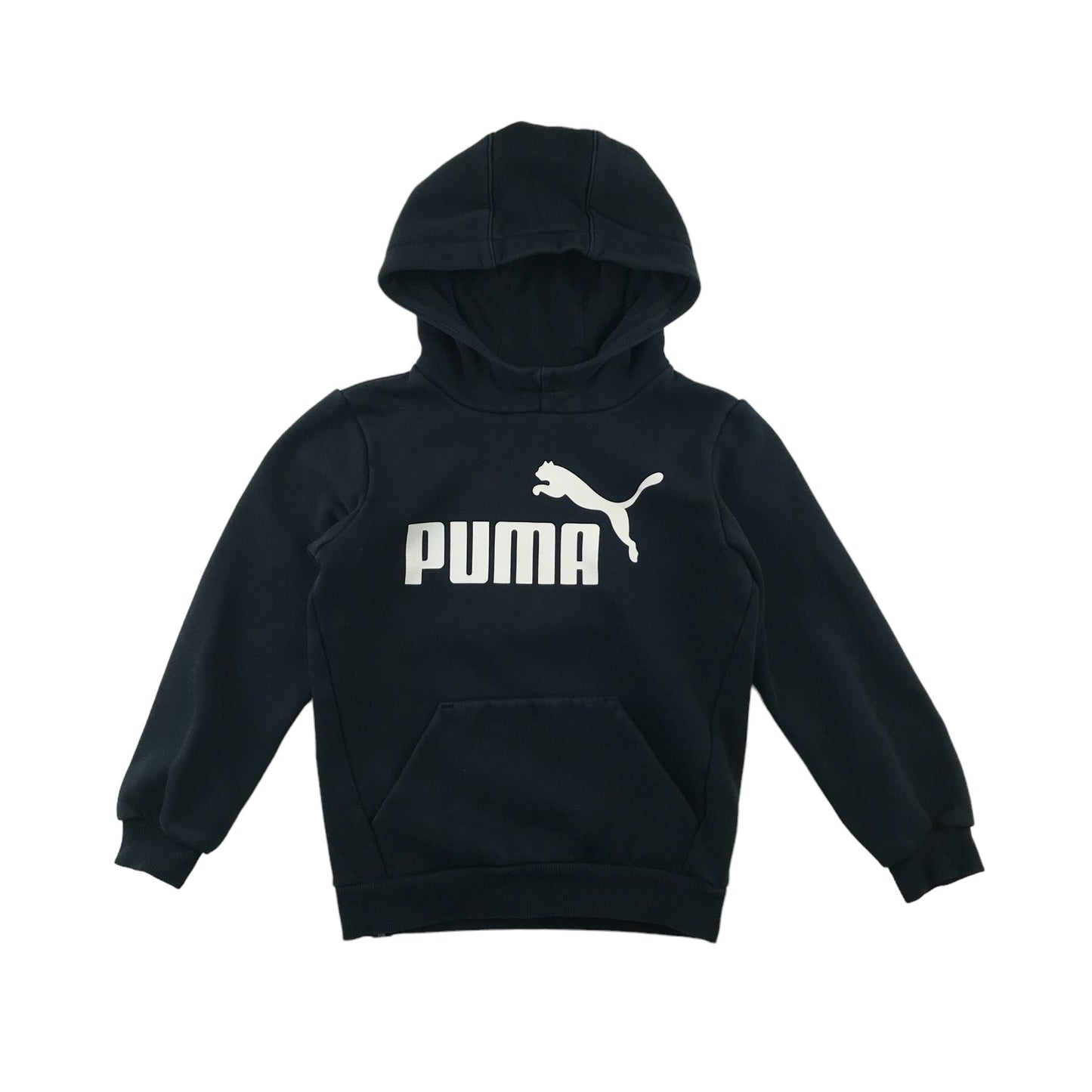 Puma hoodie 7-8 years black classic pullover with logo