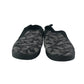 Grey and black plimsolls shoe size UK 1 camouflage pattern