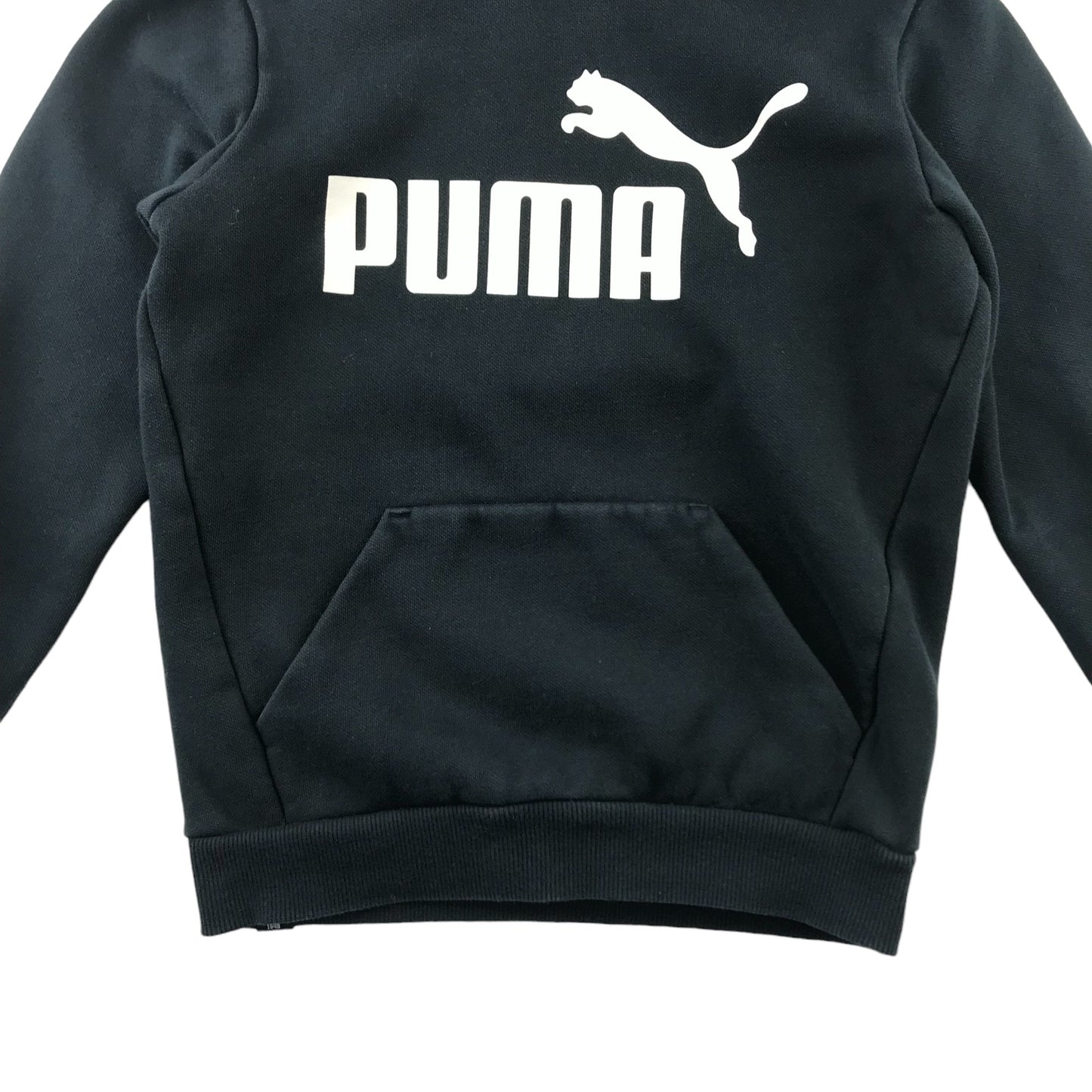 Puma hoodie 7-8 years black classic pullover with logo