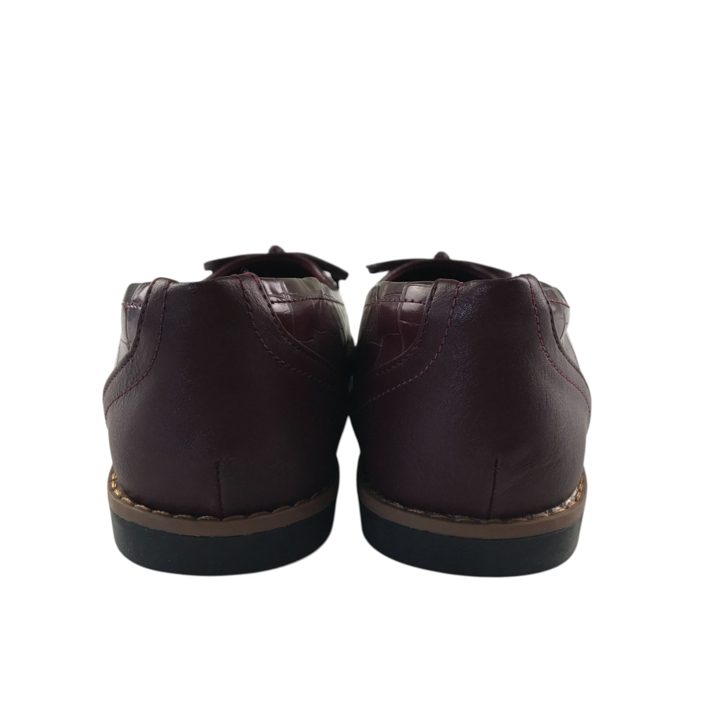 Tu pumps shoe size UK 6 burgundy flat ballerina style shoes