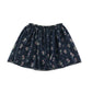 H&M Skirt Age 7 Navy Sparkly Floral Pattern