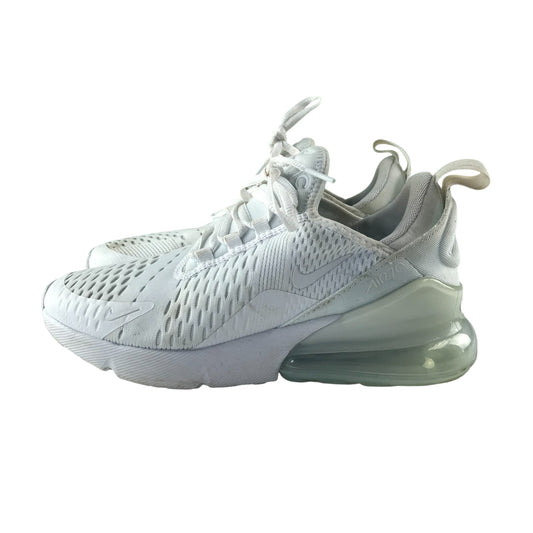 Nike Air 270 trainers shoe size UK 4 white with laces