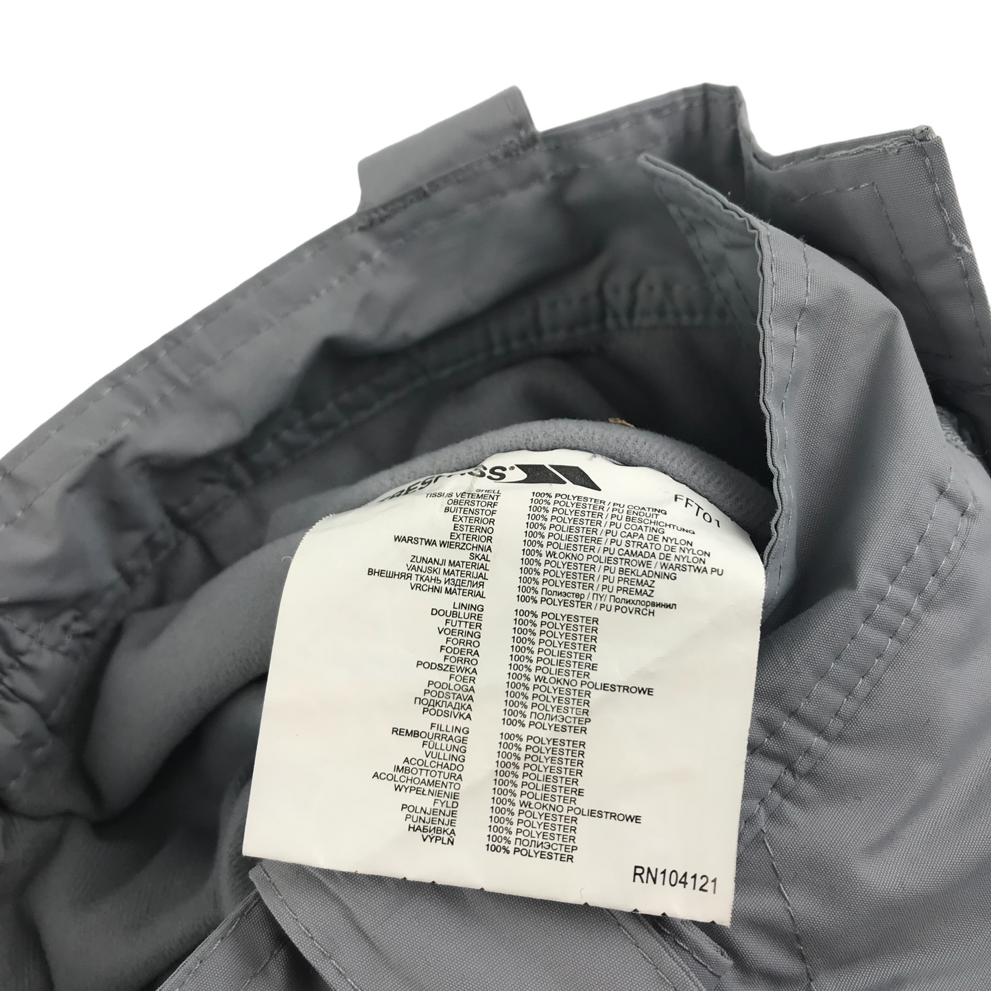 Trespass Snow Trousers Age 7 Light Grey Waterproof