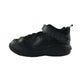 Jordan Flight trainers shoe size 1 black with logo on hoop and loop strap